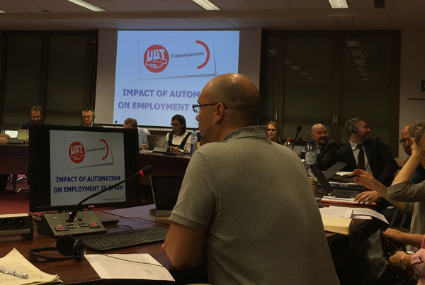 Comité Sectorial Europeo Diálogo Social Telecomunicaciones: septiembre 2018 CDSESC-02-15-10-18