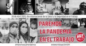 28 de Abril 2020, Día Internacional de la Salud y la Seguridad en el Trabajo