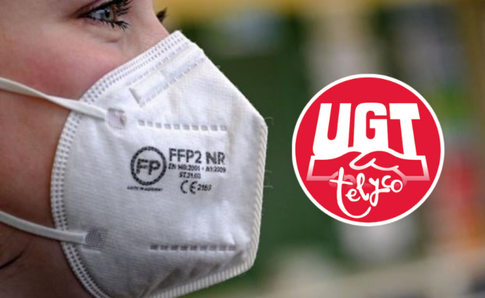 UGT Telyco consigue las mascarillas FFP2 para los puntos de venta.